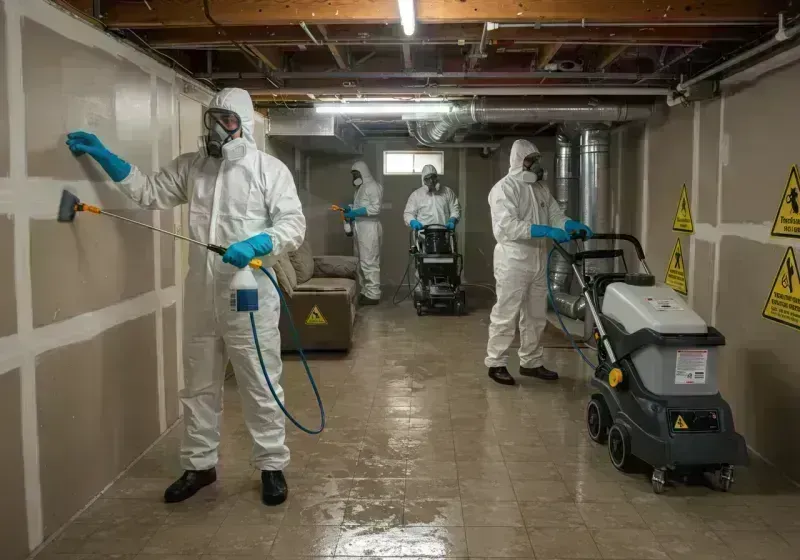 Basement Moisture Removal and Structural Drying process in Estes Park, CO